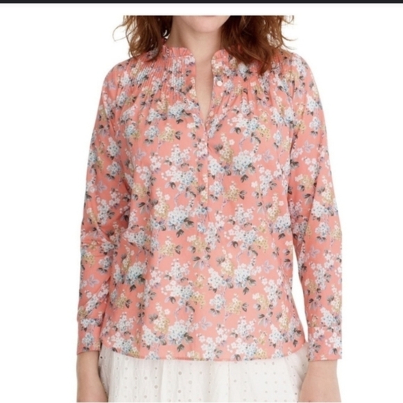 J. Crew Liberty Fabric Josephine Button Down - Picture 1 of 6